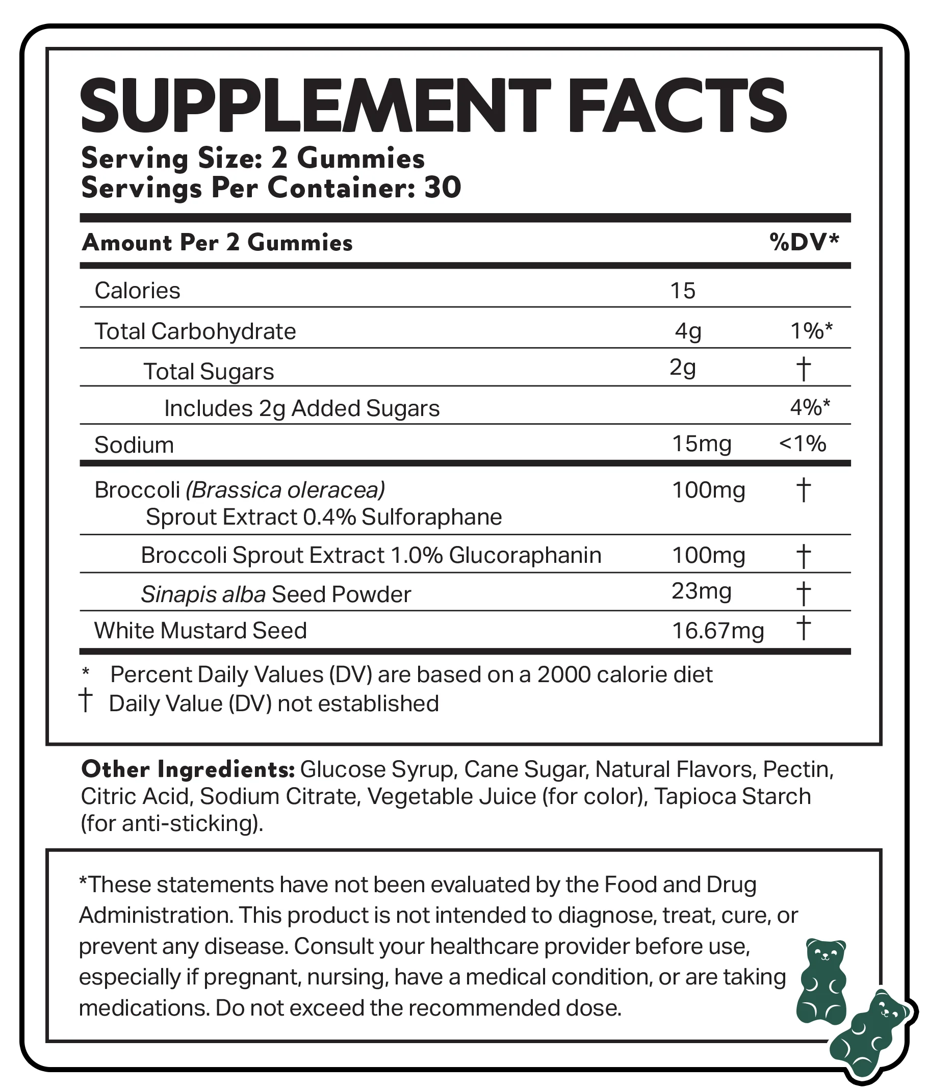 NeuroBrocc Sulforaphane Supplement Gummies